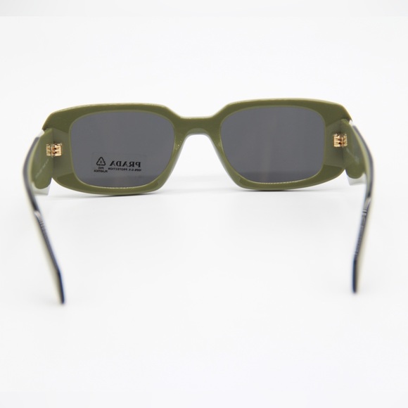 NEW PRADA GREEN PR17WS 13N5S0 UNISEX GREEN SUNGLASSES PRADA SPR 17W 13N-5S0 - Picture 10 of 14
